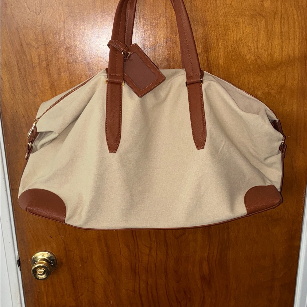 Henny and lev weaker Chic Tan and Brown Women's Travel Bag